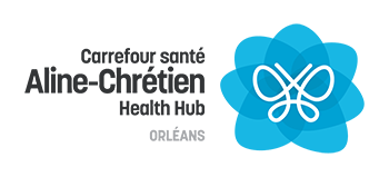 Logo Carrefour santé Aline-Chrétien, couleur, horizontal
